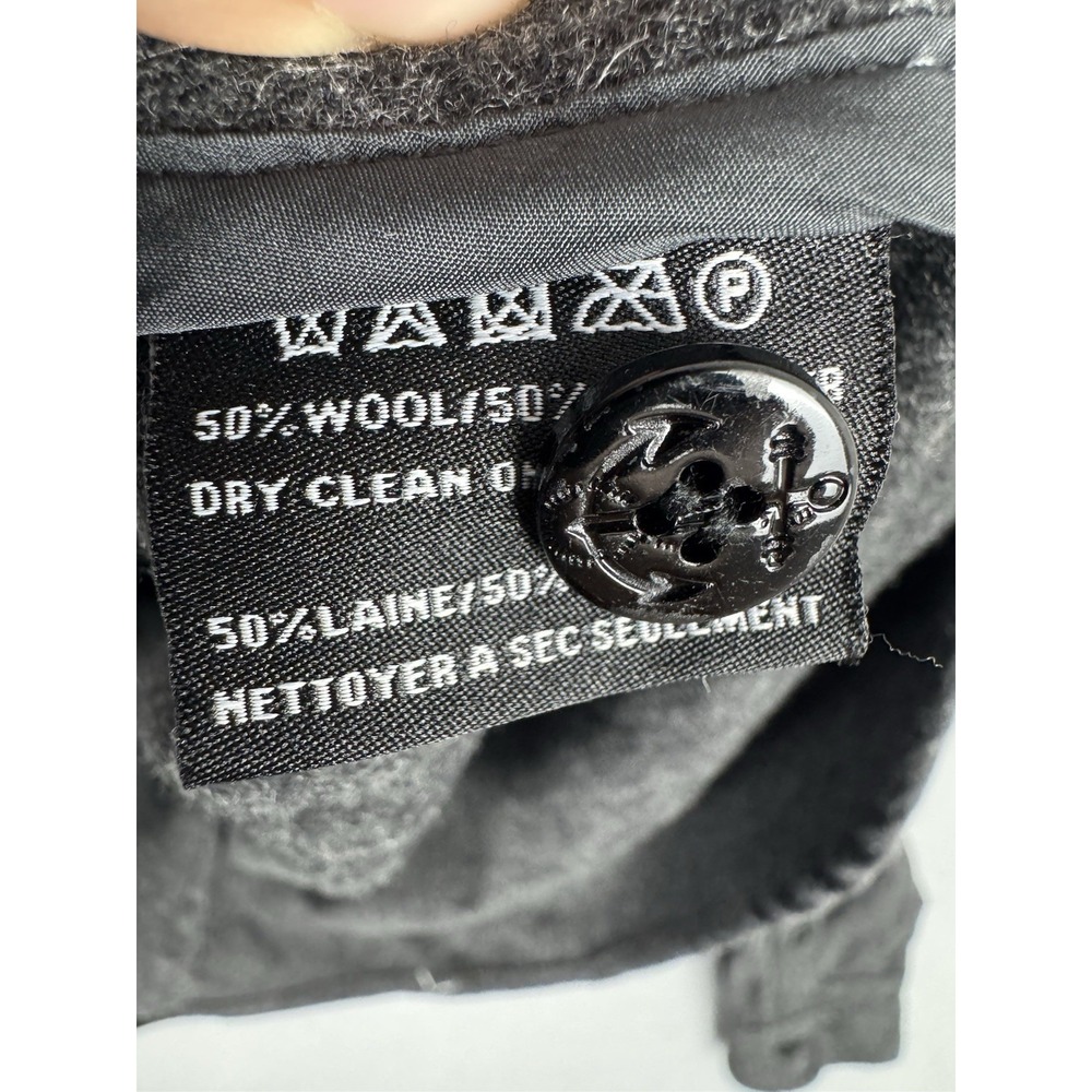 Schott CPO Wool Blend Shirt Shacket Men's Large Charcoal Gray Military Utility - Picture 9 of 14